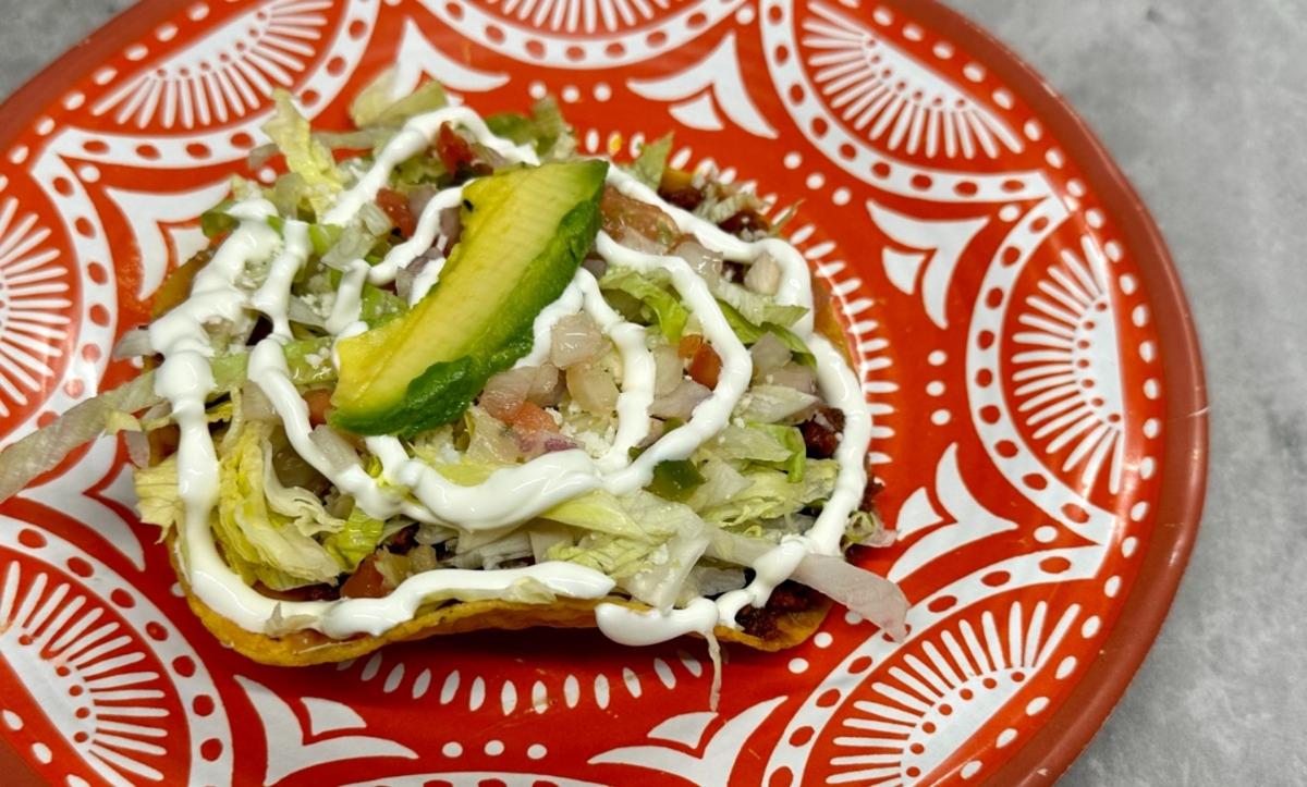 Marinated Pork Tostada