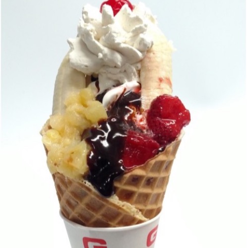 Waffle Bowl Sundae (w/ Ice Cream)