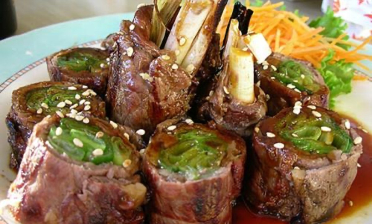 45. Beef Negima-yaki
