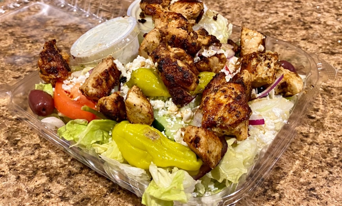 Chicken Souvlaki Salad