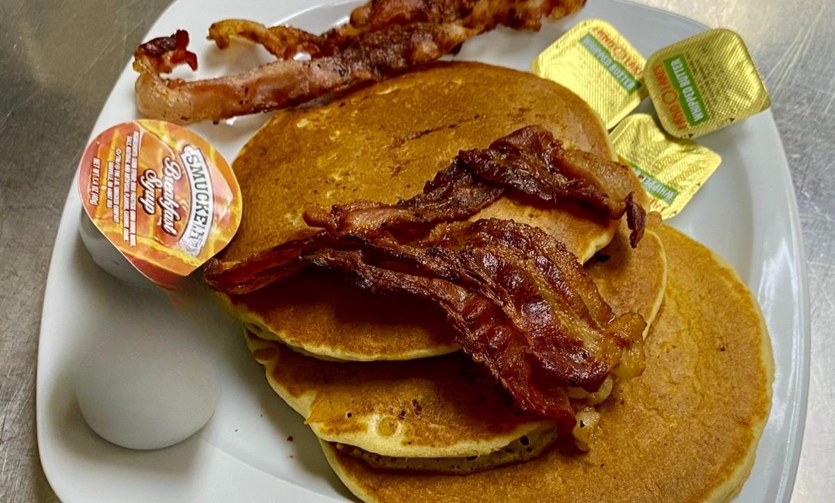 Three Pancakes w/ Meat