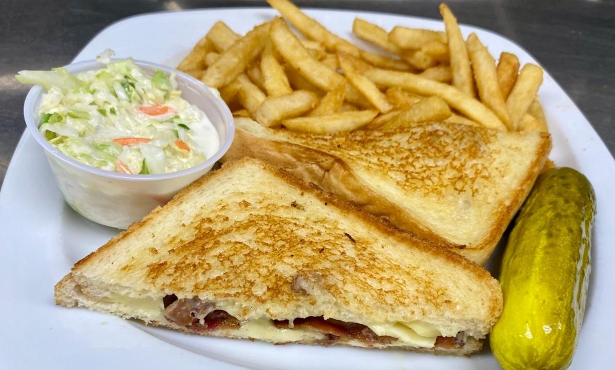 Grilled Cheese w/ Bacon & Fries