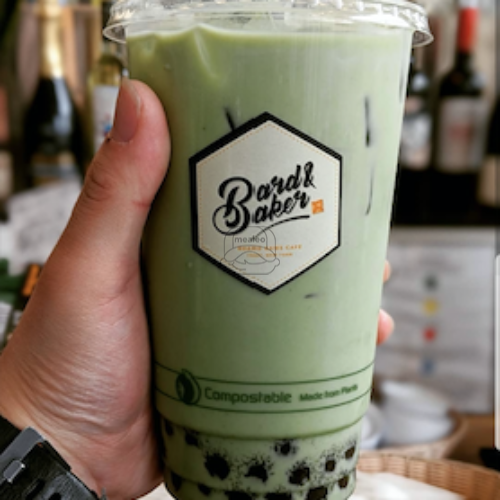 Iced Lavender Matcha Green Tea Latte