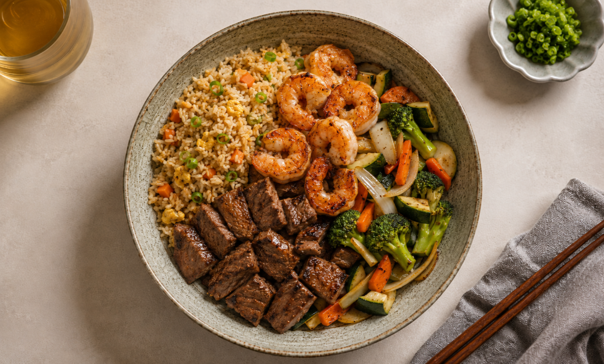 Hibachi Steak and Shrimp