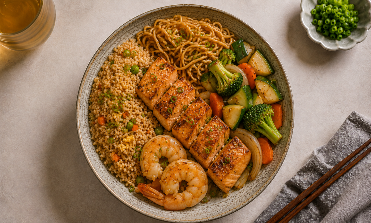 Hibachi Salmon Dinner