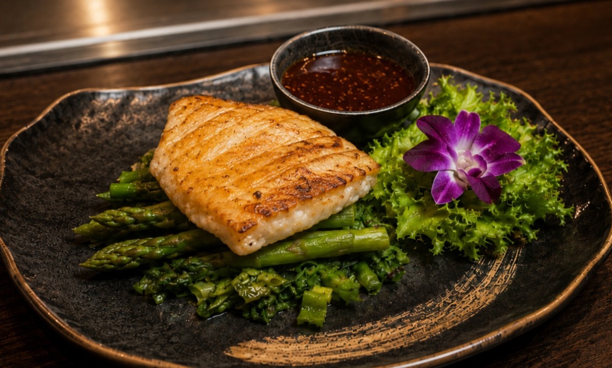 Grilled Sea Bass w/ XO Sauce