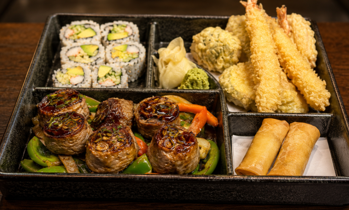 Beef Negimaki Dinner Bento