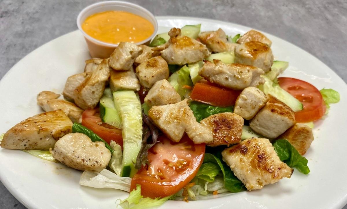 Grilled Chicken over Salad