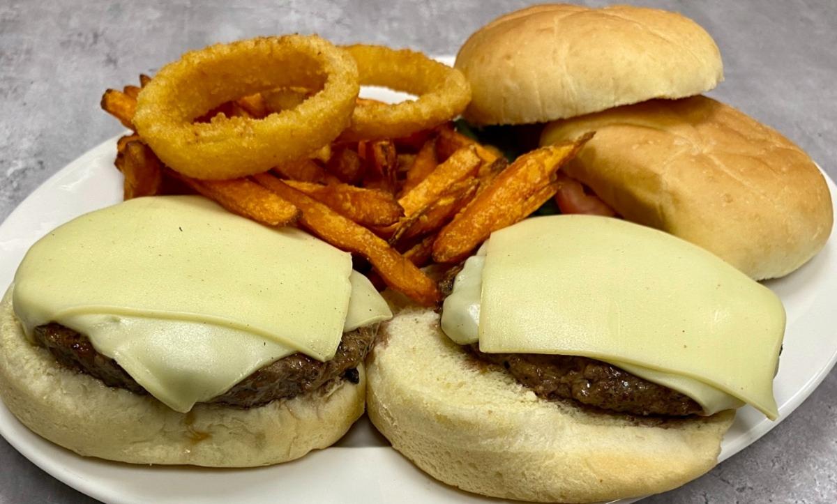 Twin Burger Platter w/ Cheese