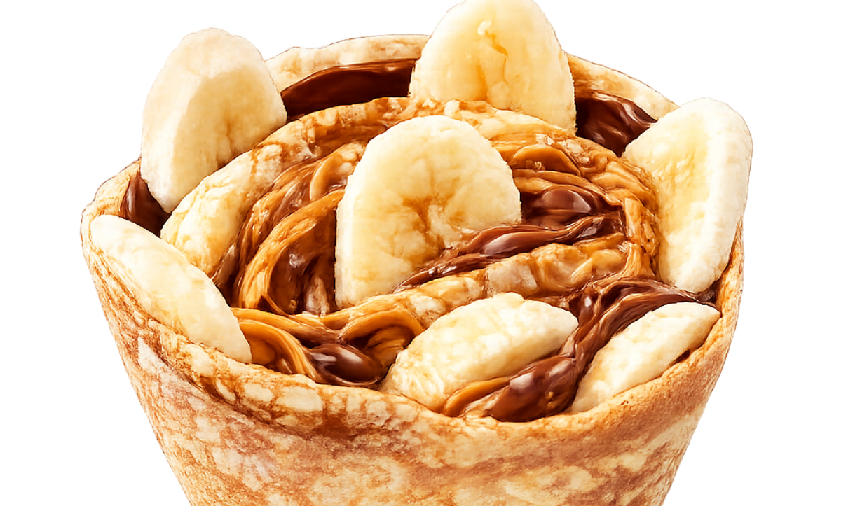 27. Peanut Butter Nutella Crepe