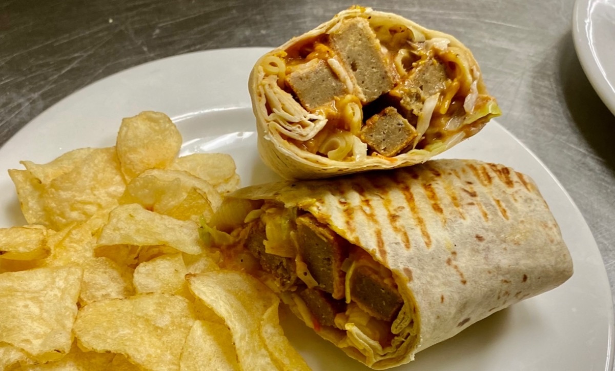 BBQ Seitan Mac Wrap