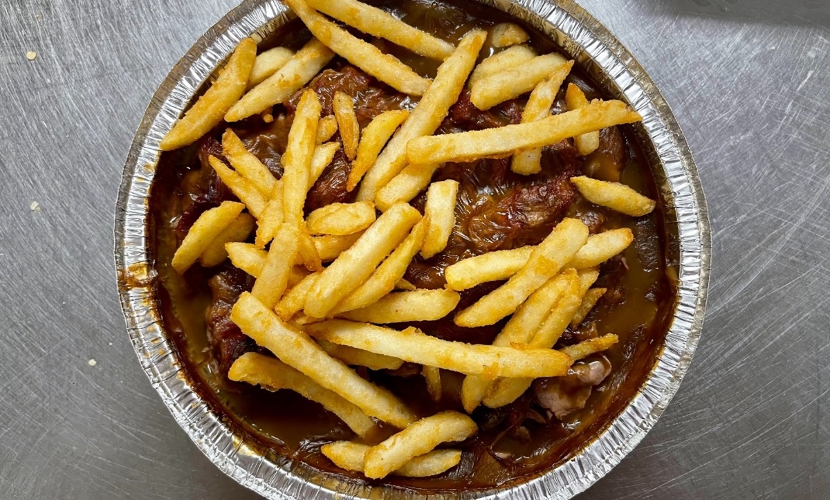 Open Face Hot Roast Beef Sub