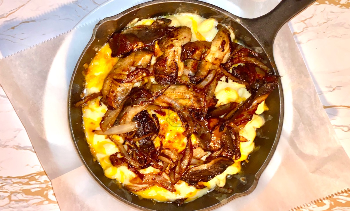 Belgian Mac & Gruyere Cheese Cast Iron Casserole