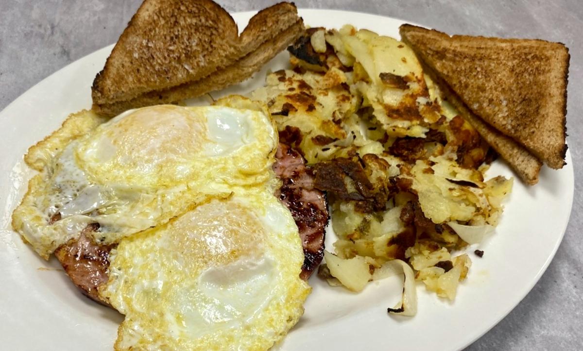 Smoked Virginia Ham Steak & Eggs