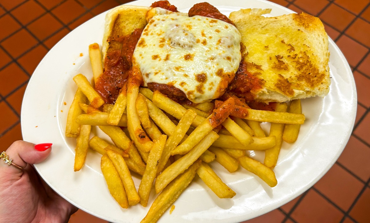 Eggplant Parmigiana Sandwich