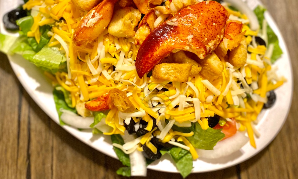 Salad Topped w/ Lobster