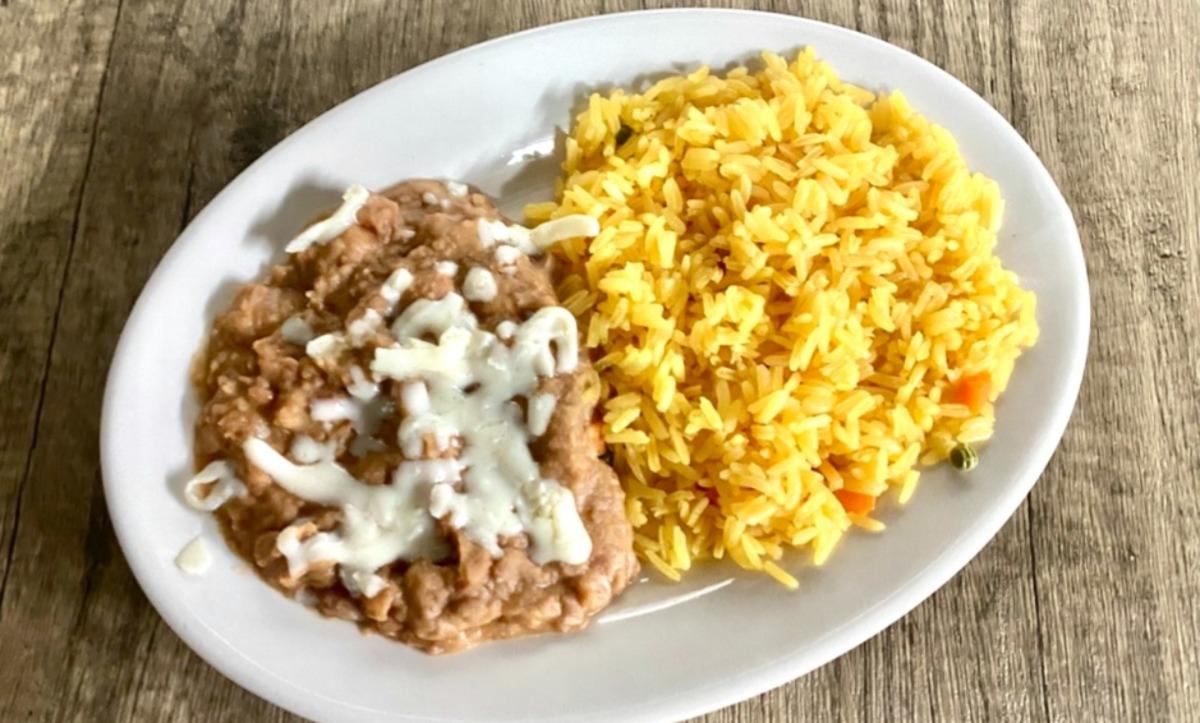 Side of Mexican Rice & Refried Beans