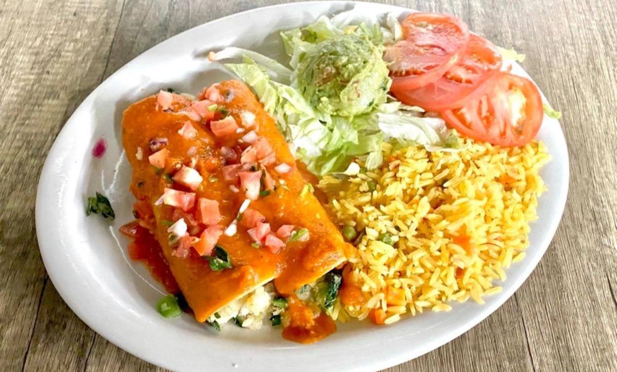 Enchiladas de Papa y Espinaca
