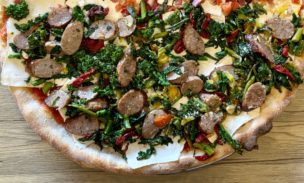 Sausage Broccoli Rabe Pizza