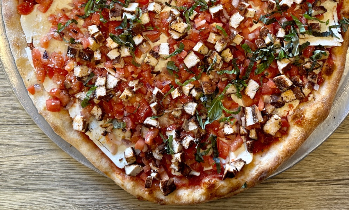 Blacked Chicken Bruschetta Pizza