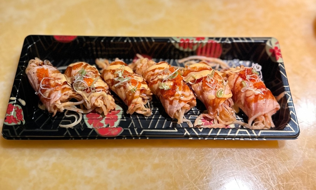 Torched salmon
