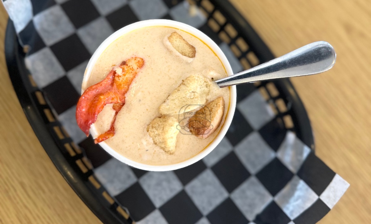 Lobster clam chowder bowl