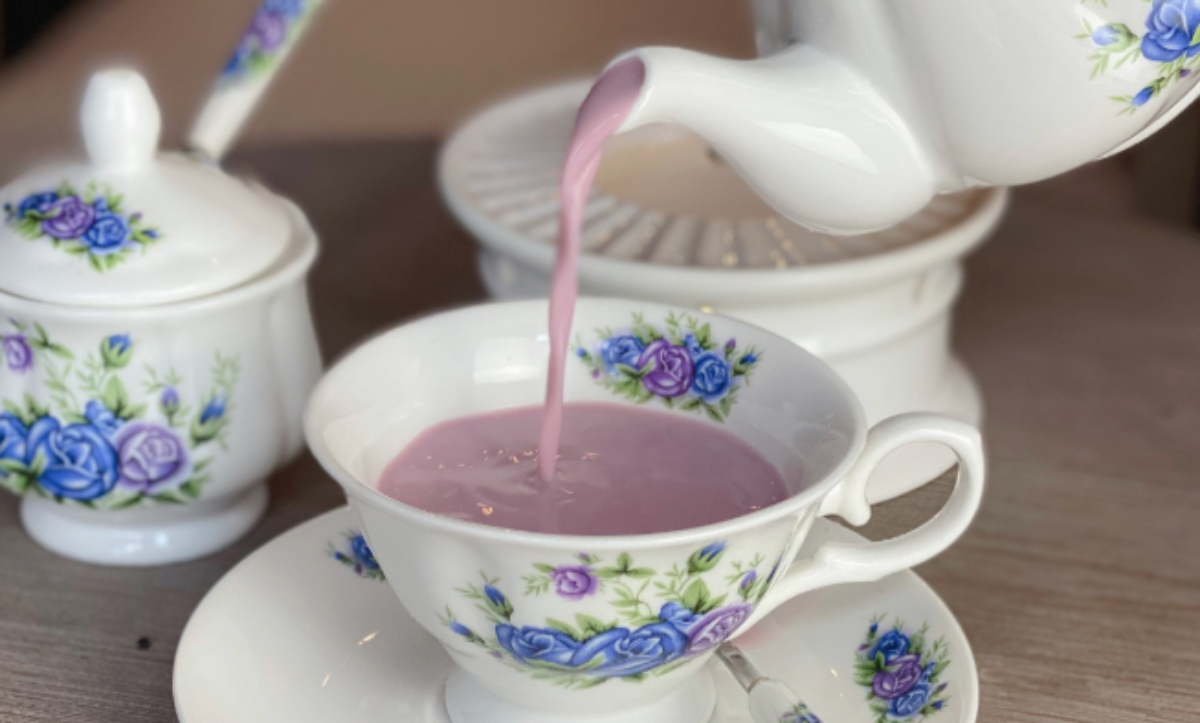 H6. Lavender Green Milk Tea