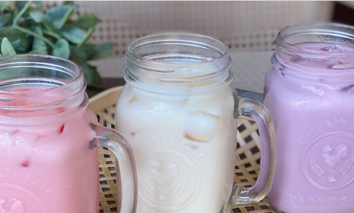 C4. Iced Rose Milk Tea