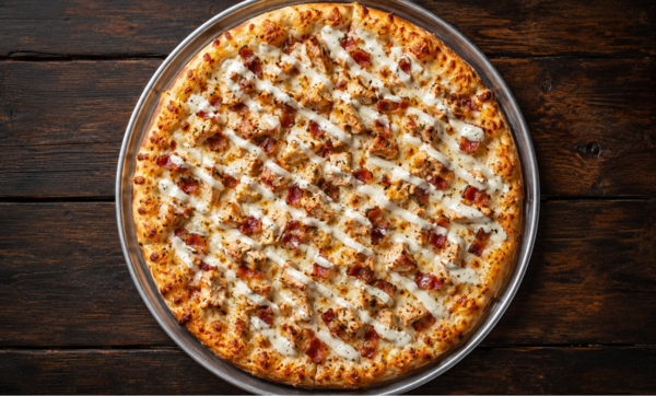 Chicken Bacon Ranch Pizza