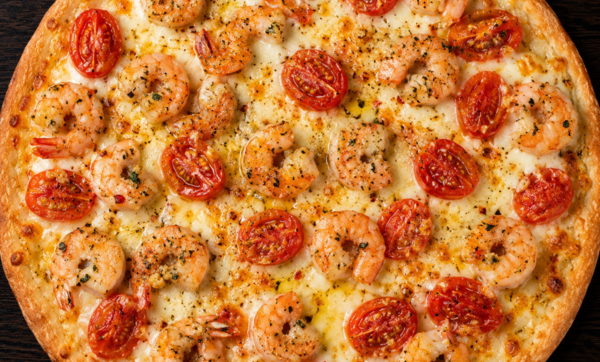 Garlic Shrimp Pizza