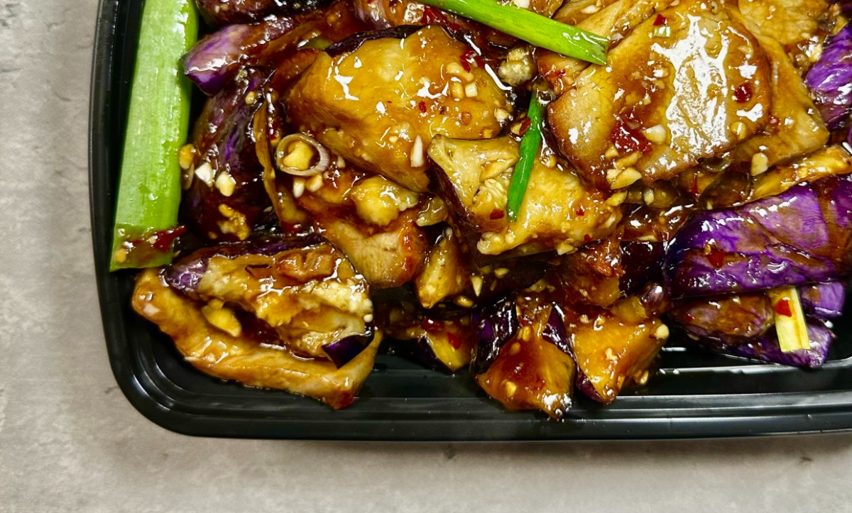 Roast Pork Eggplant in Garlic Sauce
