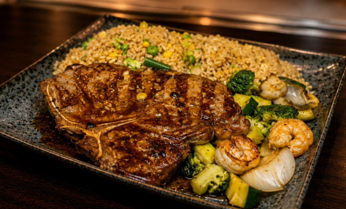 Angus T-bone Steak Hibachi