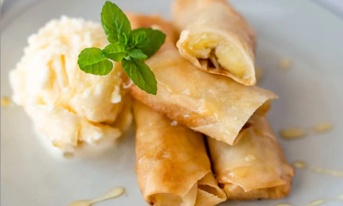 Banana Spring Rolls