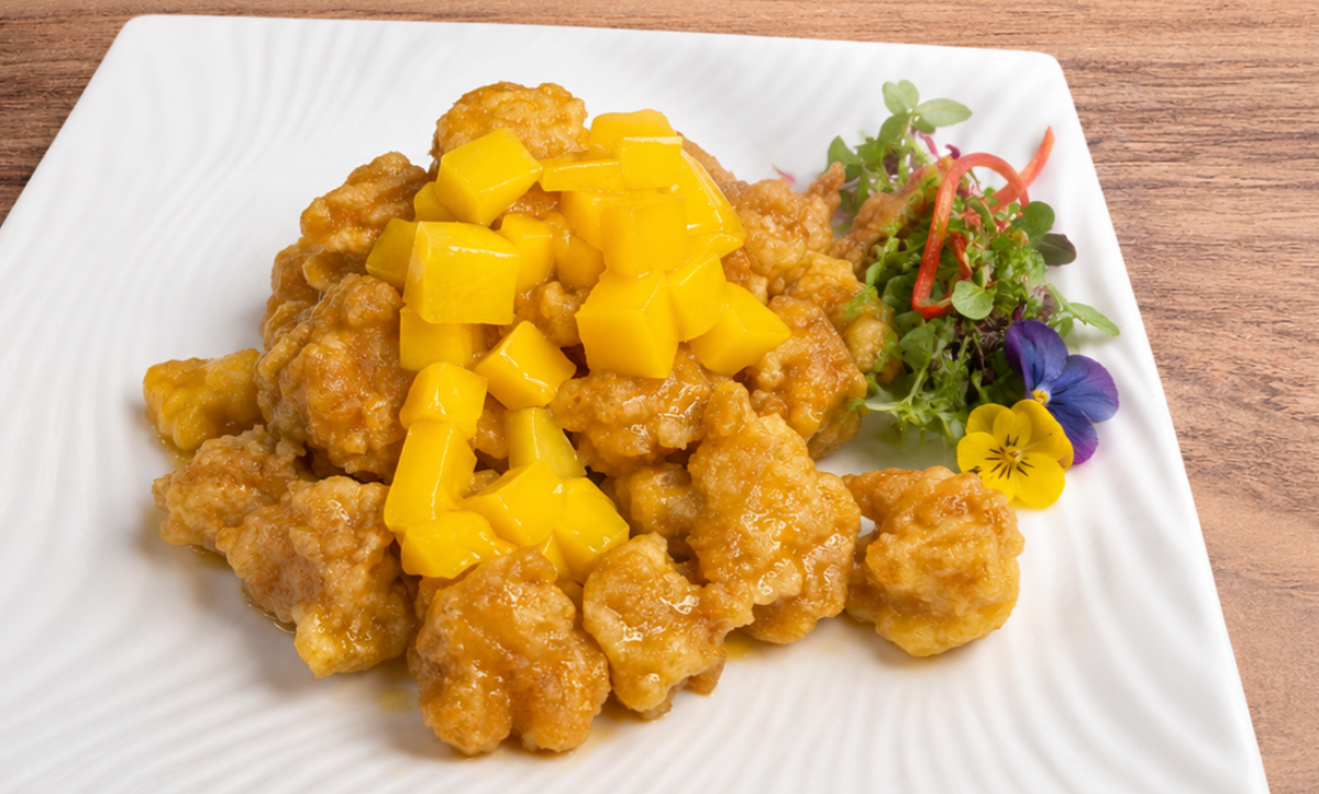 Mango Crispy Chicken Dinner