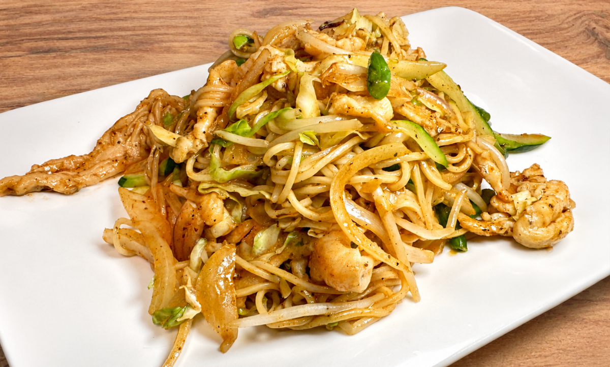 Cajun Chicken Yaki Noodles