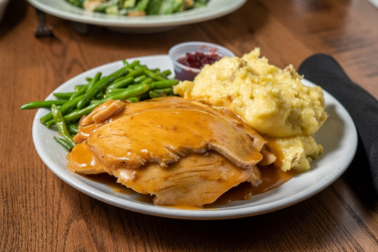 Hot Turkey Dinner