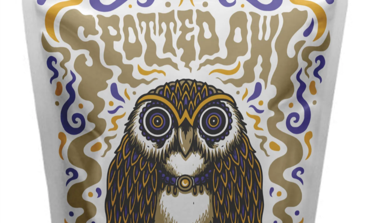 Youngstown Spotted Owl 12oz Whole Bean Coffee Bag