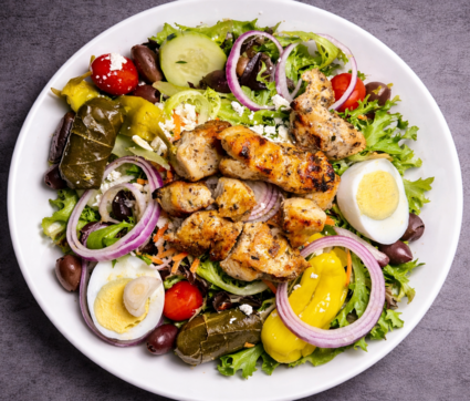 Chicken Souvlaki Salad