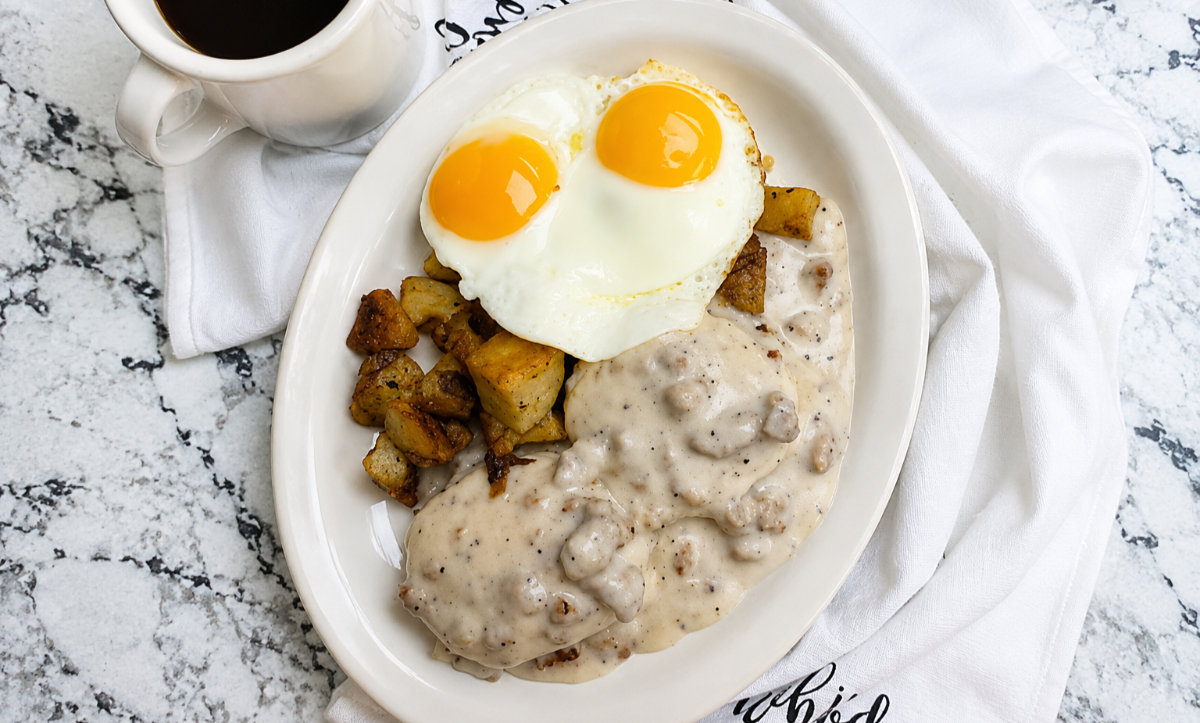 Housemade Sausage Gravy & Biscuits