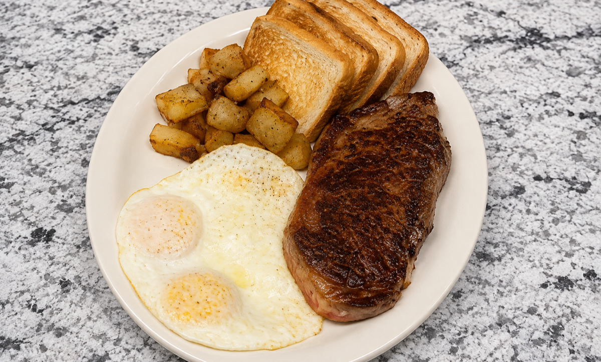 Sirloin and Eggs