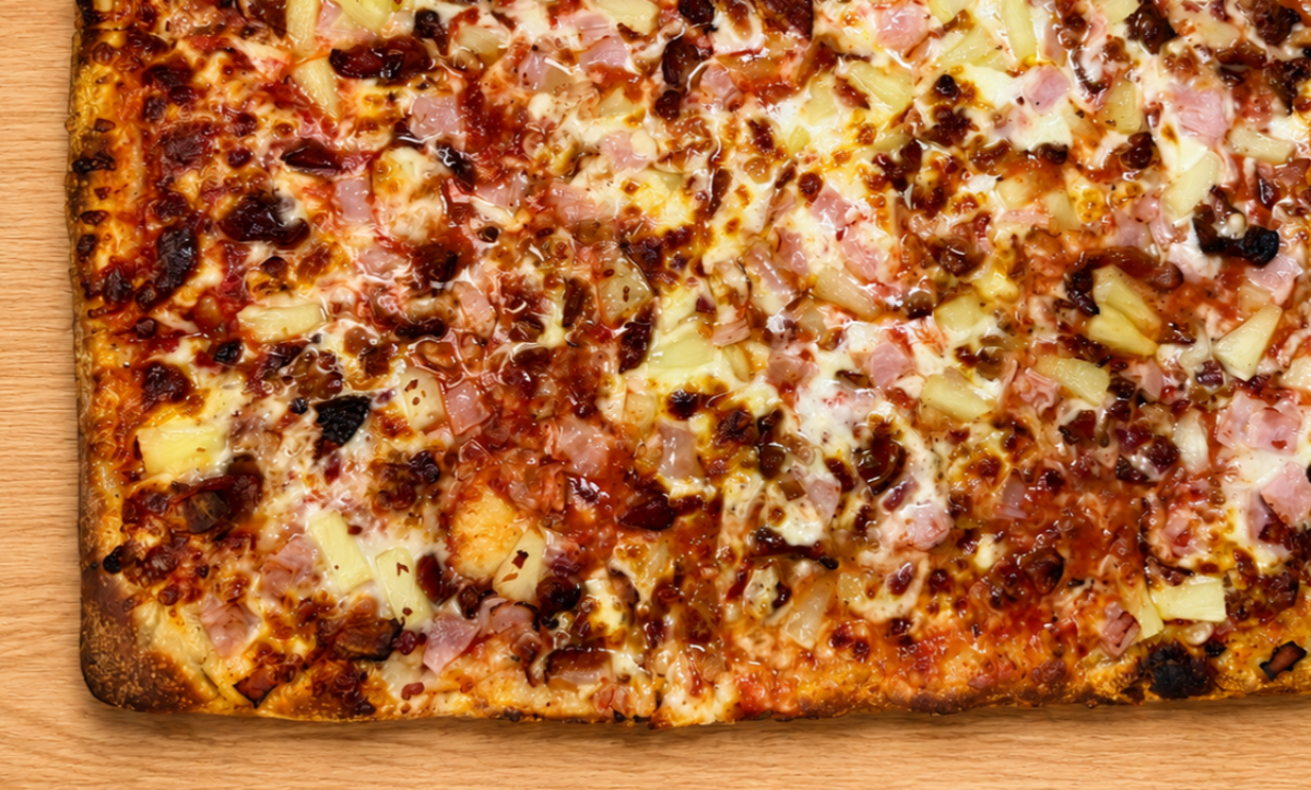 Square Hawaiian Pizza (12 Cut)