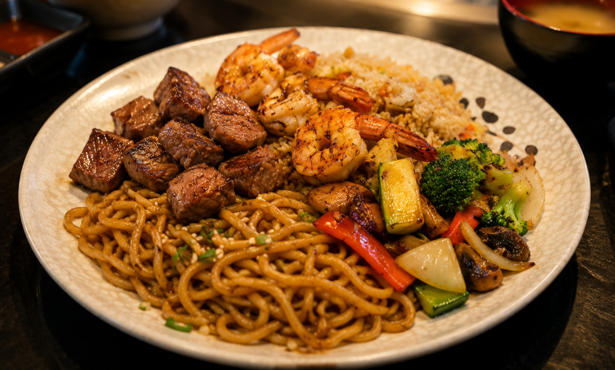 Hibachi Chicken and Shrimp
