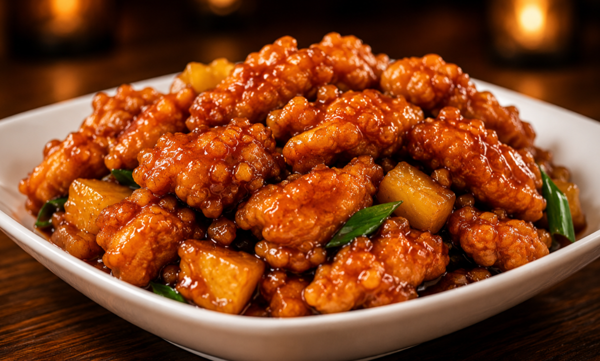 Pineapple General Tso's Chicken