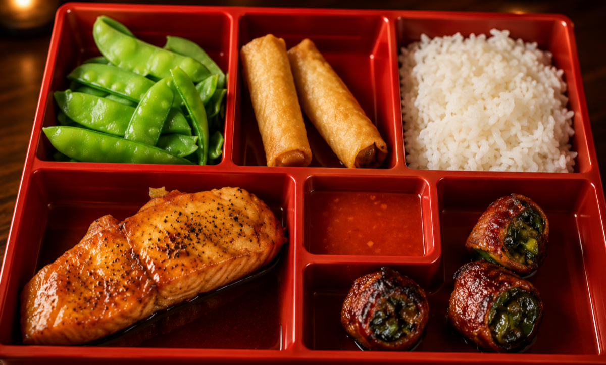 Salmon Teriyaki Bento Box