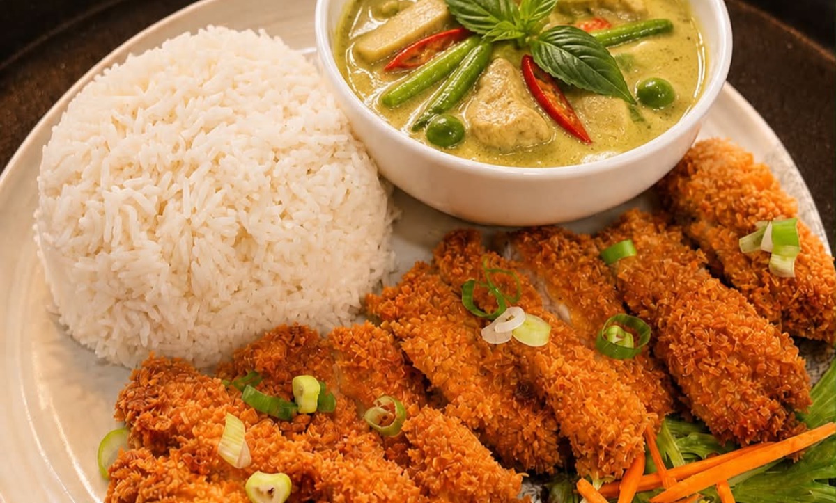 Crispy Chicken Green Curry