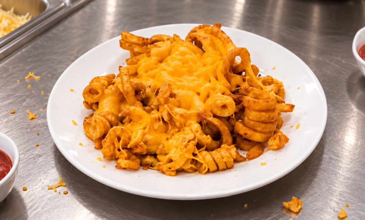 Curly Fries with Cheese