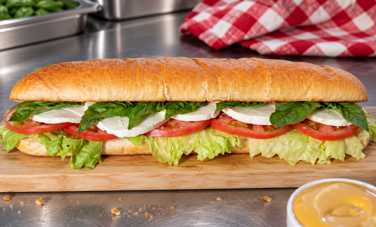Mozzarella Caprese Sub