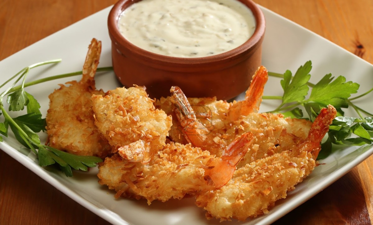 6 Breaded Shrimp & Fries