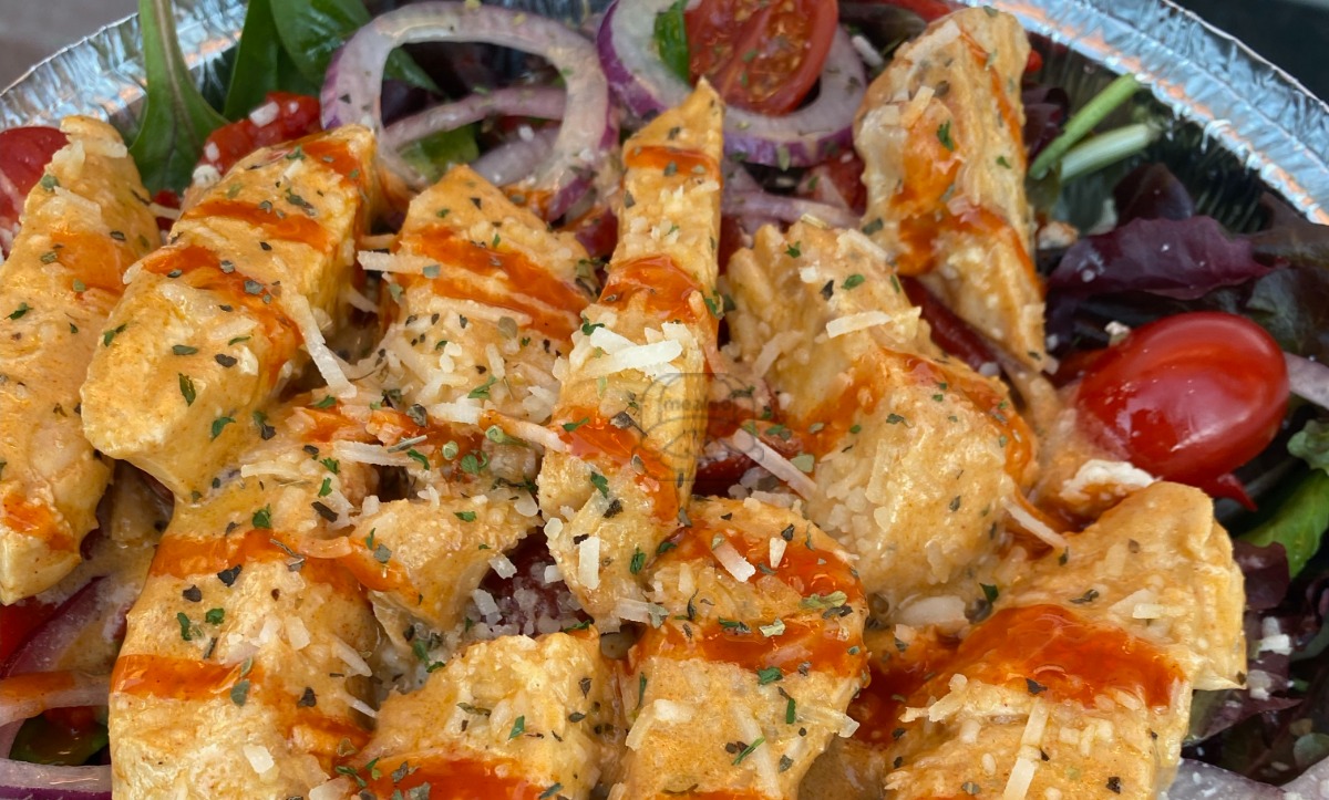 Buffalo Chicken with Gorgonzola Cheese Antipasto
