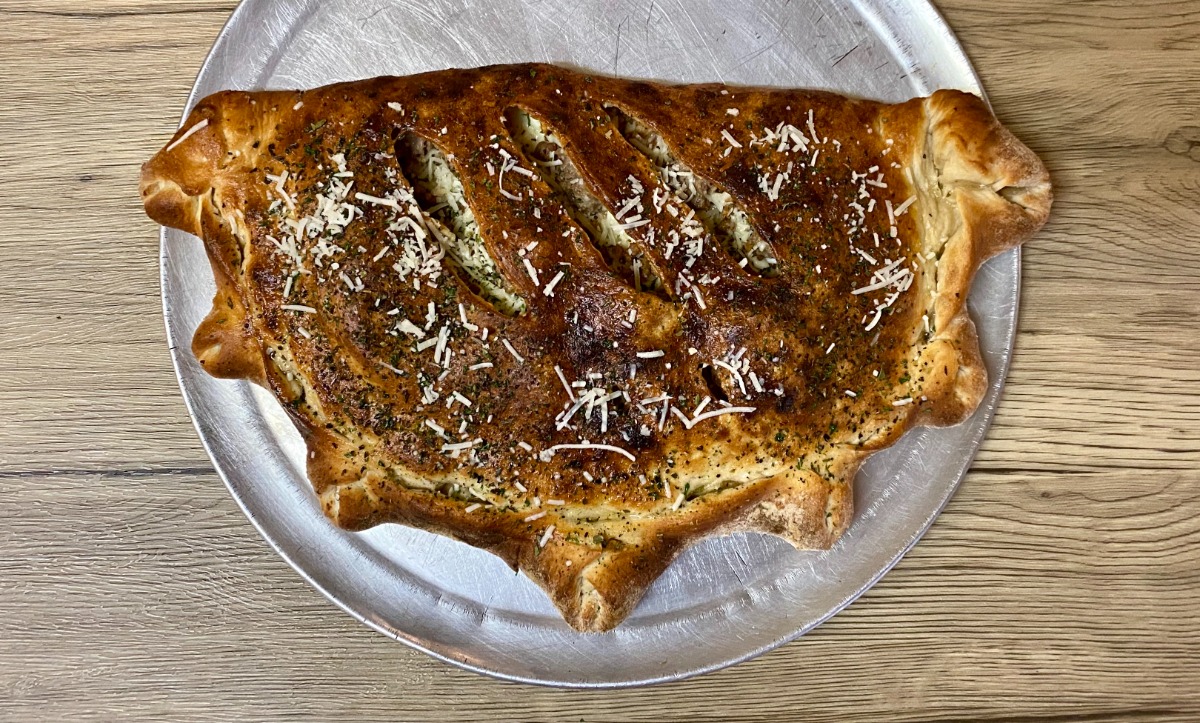 Sausage, Red Roasted Peppers & Onions Calzone